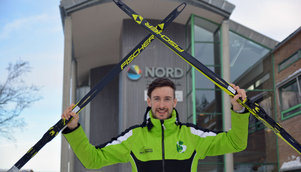 Nord-student Thomas Maloney Westgård håper å være ferdig med mastergraden i idrett før karrieren er omme.