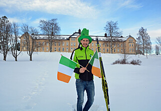 Studenten Thomas til ski-VM — i grønt, hvitt og oransje