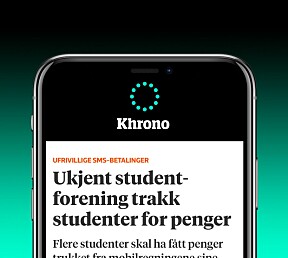 BLI VARSLET OM SISTE NYTTLast ned Khrono-appen og få varsel om de viktigste nyhetene - både nasjonalt og nær deg-