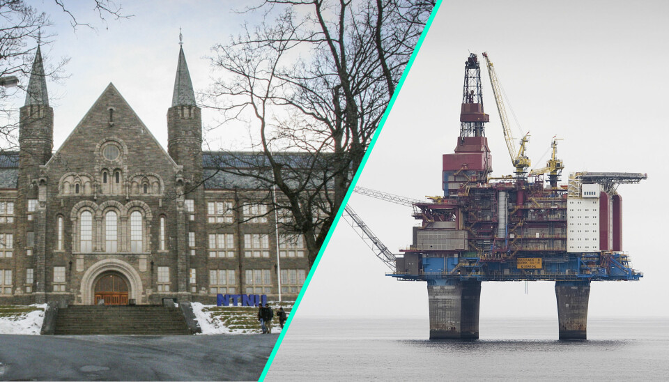 NTNU, her representert ved hovedbygget på Gløshaugen, har penger i flere oljeselskaper.