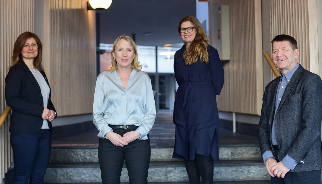Pinar Heggernes (fra venstre), Margareth Hagen, Annelin Eriksen og Gottfried Greve utgjør Hagens rektorteam ved Universitetet i Bergen. Pinar Heggernes (fra venstre), Margareth Hagen, Annelin Eriksen og Gottfried Greve utgjør Hagens rektorteam ved Universitetet i Bergen.