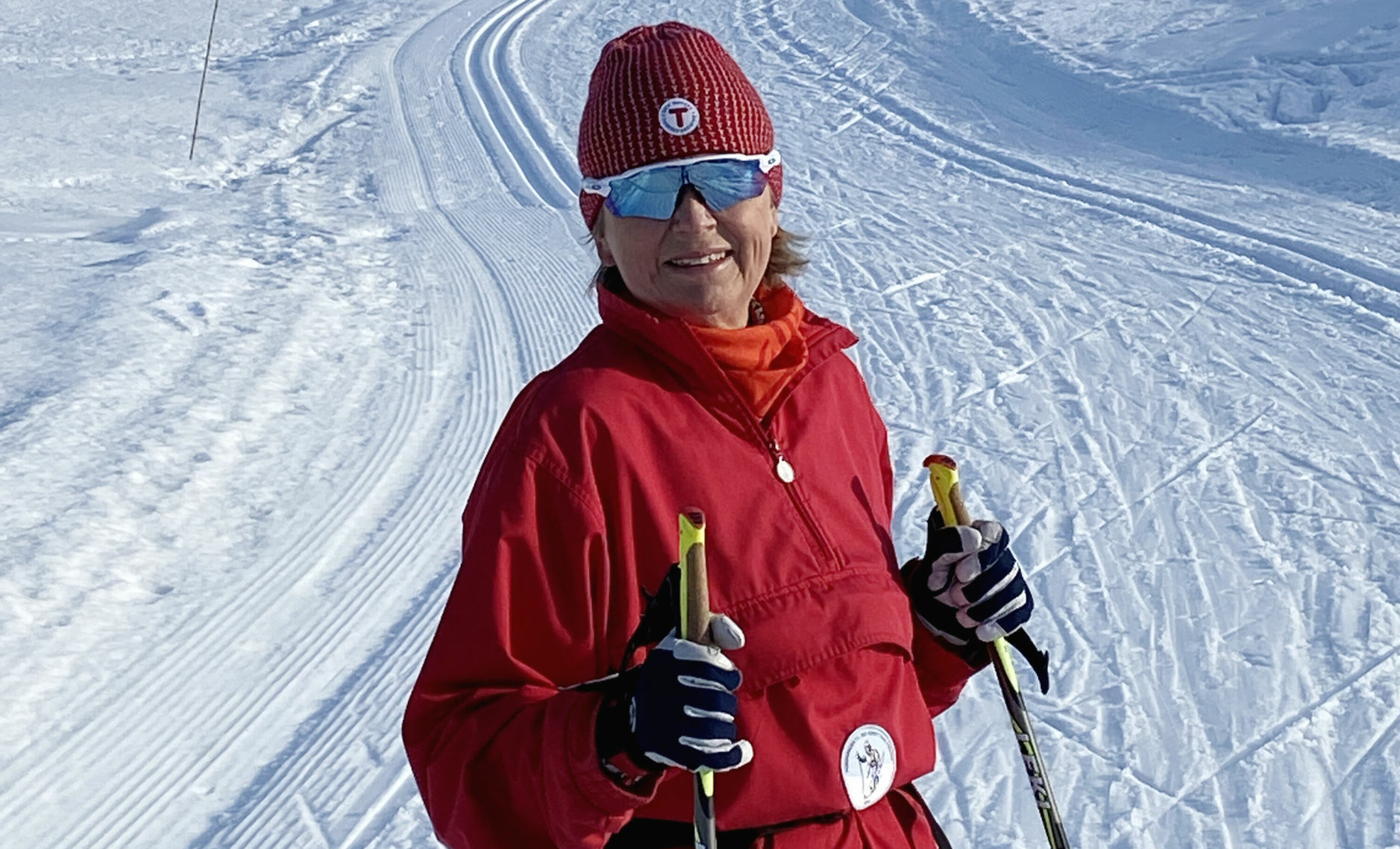 — Det er deilig å sitje ein annan stad enn heime heile tida, meiner administrerande direktør i Nokut, Kristin Vinje. Ho set pris på å kombinere jobben med ein skitur i ny og ne.