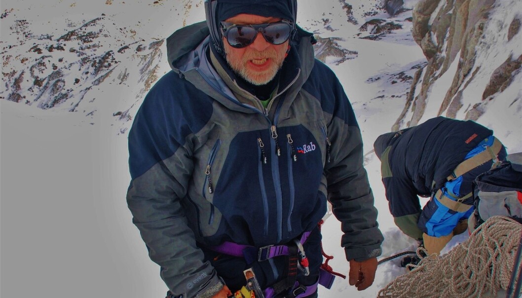 Oppstiging mot Larkya Peak, på over 6000 meters høgde i Nepal. Oppstiging mot Larkya Peak, på over 6000 meters høgde i Nepal.