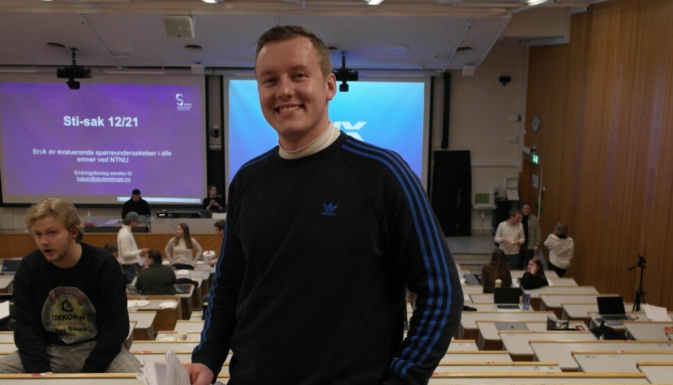 Leder av Studenttinget ved NTNU, Andreas Knudsen Sund, støttet ikke NSO sitt vedtak om å støtte tosensorordningen.