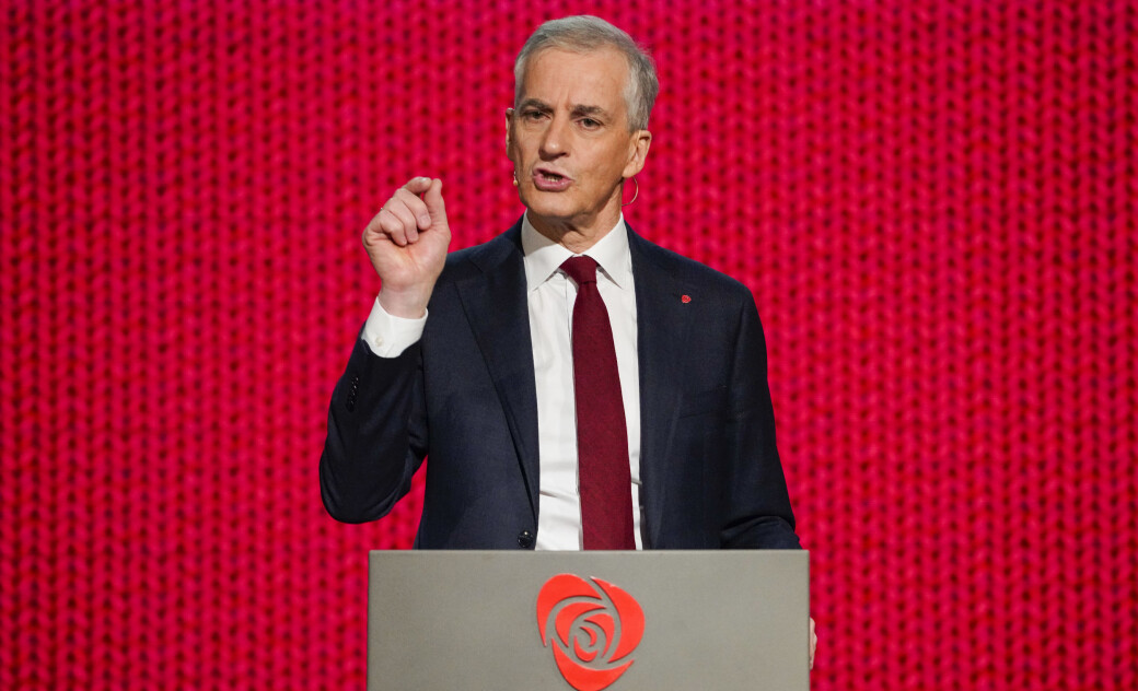 Partileder i Arbeiderpartiet, Jonas Gahr Støre, holdt sin landsmøtetale i hotellet The Hub i Oslo torsdag. Partileder i Arbeiderpartiet, Jonas Gahr Støre, holdt sin landsmøtetale i hotellet The Hub i Oslo torsdag.
