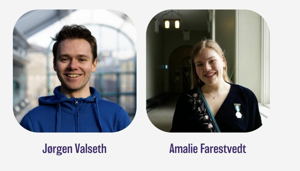 Jørgen Valseth og Amalie Farestvedt er studentenes nye representanter i styret ved NTNU selv om de ikke fikk flest stemmer.