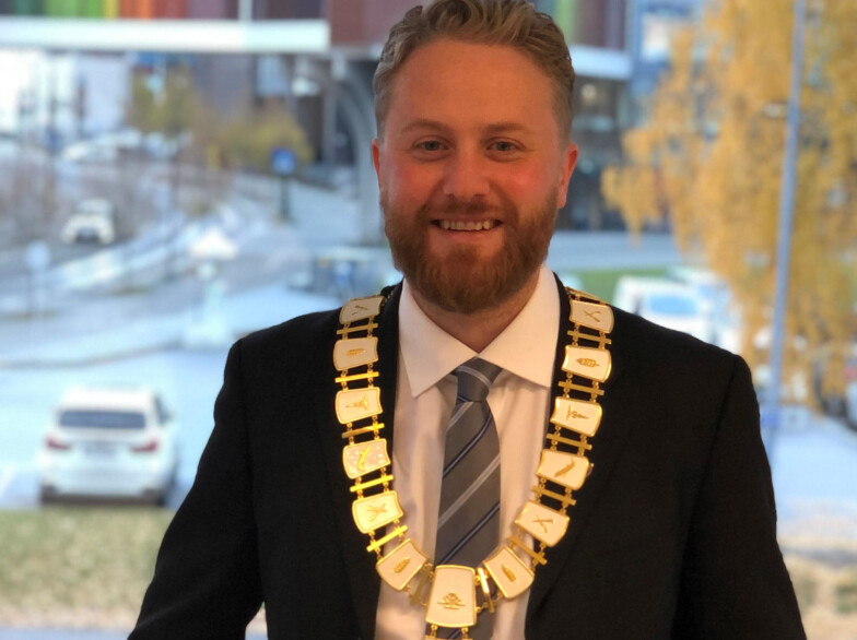 Ordfører Eyvind Jørgensen Schumacher. Ordfører Eyvind Jørgensen Schumacher.