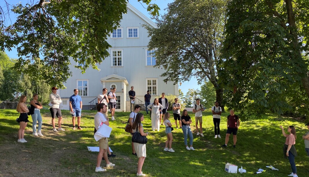 Bildet er fra studiestart ved Høgskolen i Innlandet, høsten 2021. Bildet er fra studiestart ved Høgskolen i Innlandet, høsten 2021.