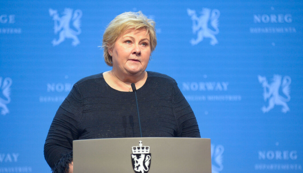Statsminister Erna Solberg orienterte onsdag om endrede prioriteringer i regjeringens vaksinestrategi. Statsminister Erna Solberg orienterte onsdag om endrede prioriteringer i regjeringens vaksinestrategi.