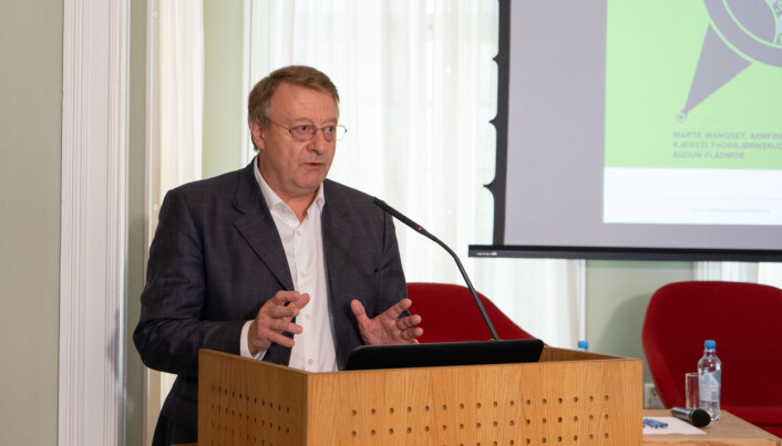 Jurist Vidar Strømme innledet også under seminaret, om jussen rundt ytringsfriheten i akademia. Jurist Vidar Strømme innledet også under seminaret, om jussen rundt ytringsfriheten i akademia.
