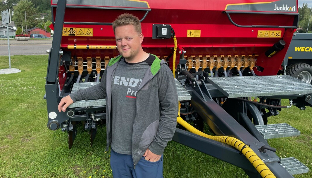 Sivert Wallander Bjerkely, nyutdannet agrotekniker fra Fagskolen Innlandet