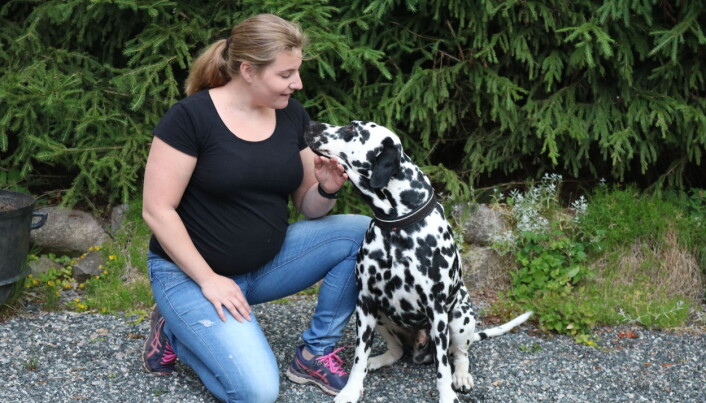 Veronica Lundsten og hunden Kevin Veronica Lundsten og hunden Kevin