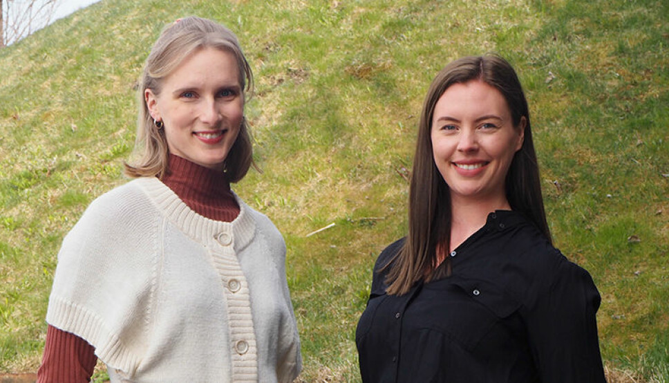 Guro Igesund (f.v) og Julie Bjerkevik har i samarbeid med Sit startet prosjektet «Innom», et samtaletilbud for andre studenter.