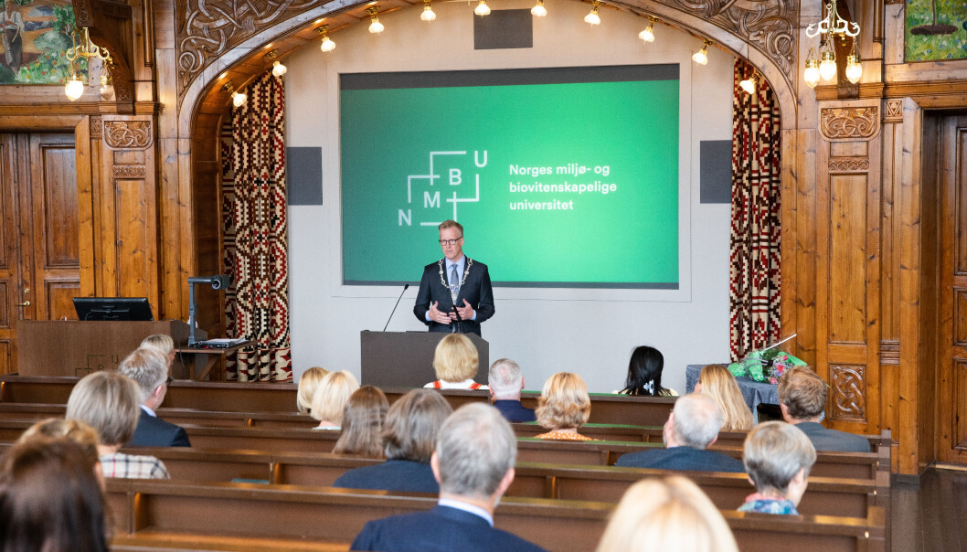 Curt Rice ble innsatt som rektor ved NMBU fredag 13. august. Curt Rice ble innsatt som rektor ved NMBU fredag 13. august.
