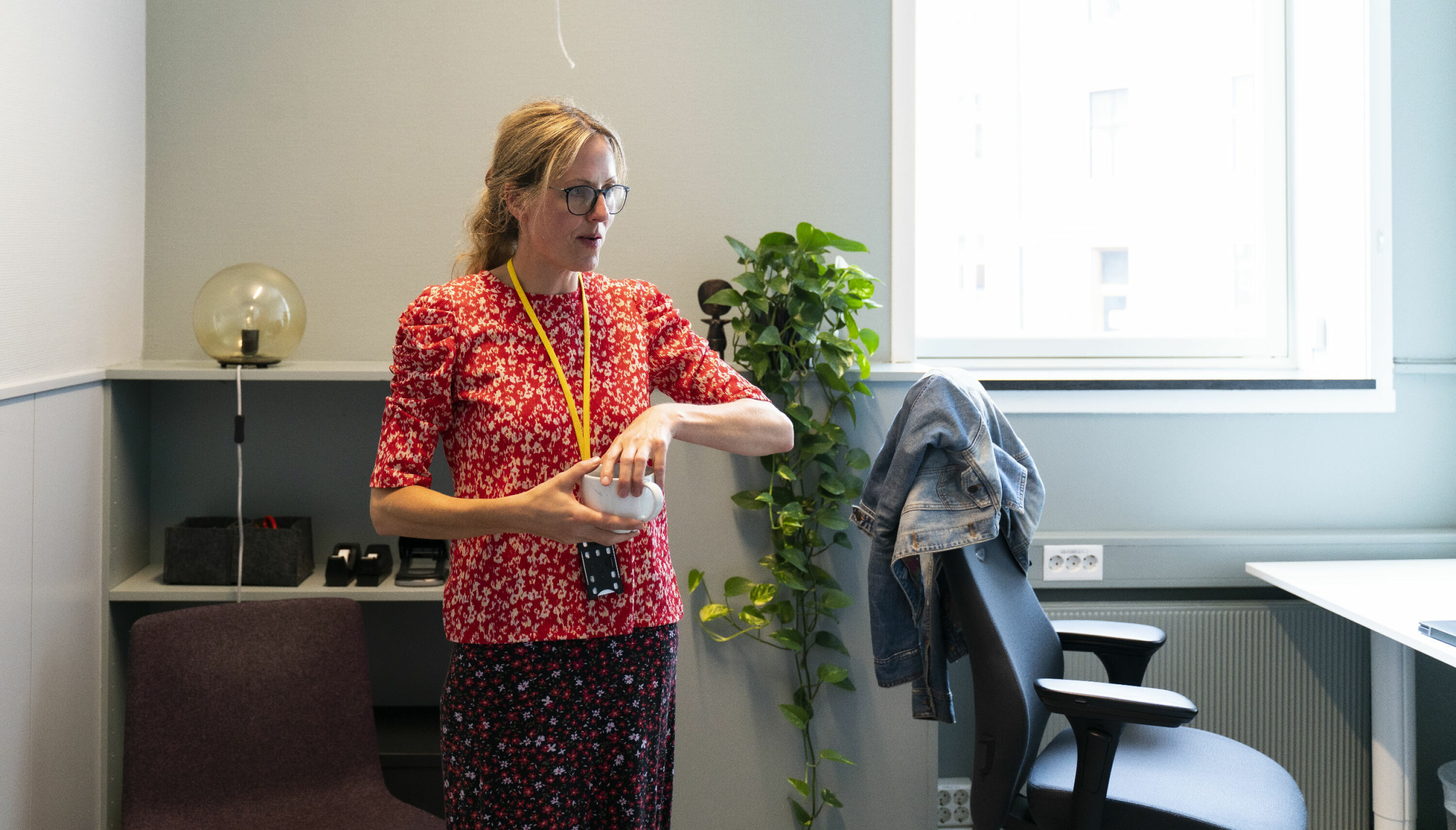 Else Werring på kontoret hun deler med studentpresten på OsloMet.