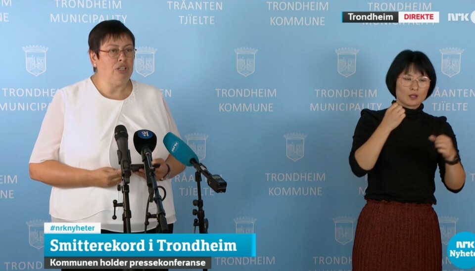 Ordfører Rita Ottervik (Ap) sa at Trondheim kommune er nødt til å være strengere i tonen enn hva regjeringen legger opp til.