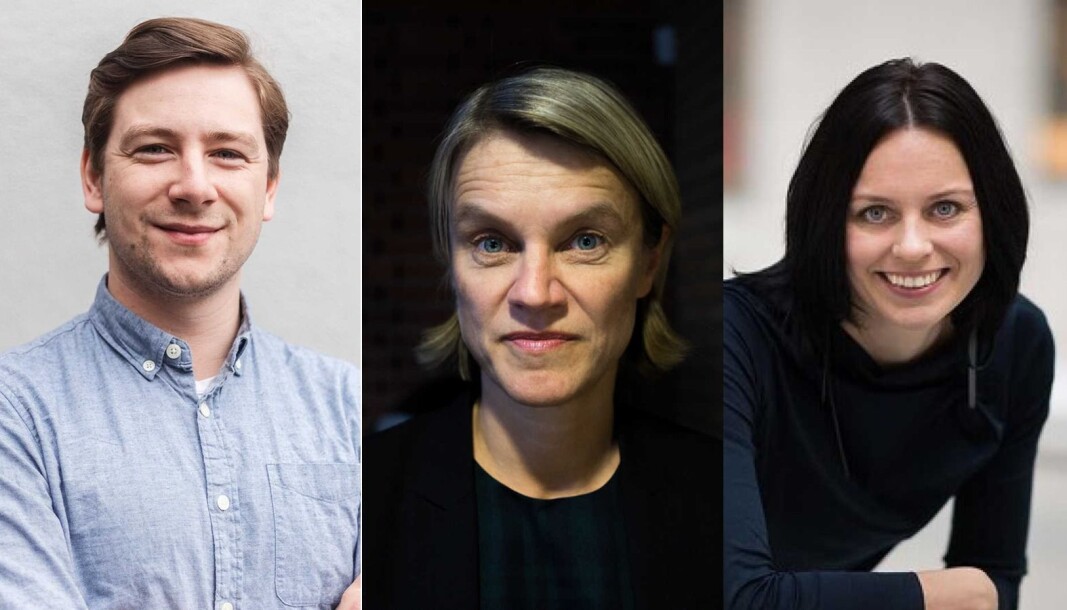 Andreas Sjalg Unneland (SV), Nina Sandberg (Ap) og Aase Marthe Johansen Horrigmo (H) er klare for politisk debatt torsdag kl.10 -utspørring ved Nifu og Khrono.. Andreas Sjalg Unneland (SV), Nina Sandberg (Ap) og Aase Marthe Johansen Horrigmo (H) er klare for politisk debatt torsdag kl.10 -utspørring ved Nifu og Khrono..