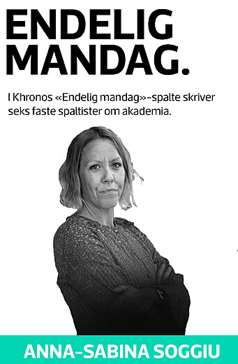 Anna-Sabina Soggiu, spaltist i endelig mandag Anna-Sabina Soggiu, spaltist i endelig mandag