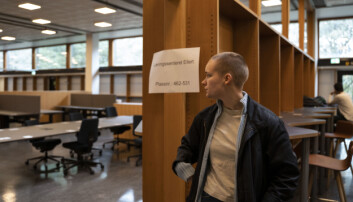 Hanna Steffenak sier at mangelen på en lesesal og samlingsplass har vært krevende under masteroppgave-skrivingen. Hanna Steffenak sier at mangelen på en lesesal og samlingsplass har vært krevende under masteroppgave-skrivingen.