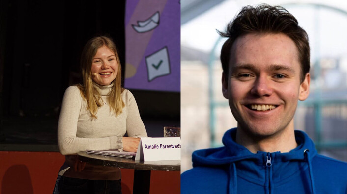 Studentrepresentantene i NTNU Styret, Amalie Farestvedt og Jørgen Valseth gleder seg til diskusjonen som vil oppstå rundt nedskaleringstiltakene. Studentrepresentantene i NTNU Styret, Amalie Farestvedt og Jørgen Valseth gleder seg til diskusjonen som vil oppstå rundt nedskaleringstiltakene.