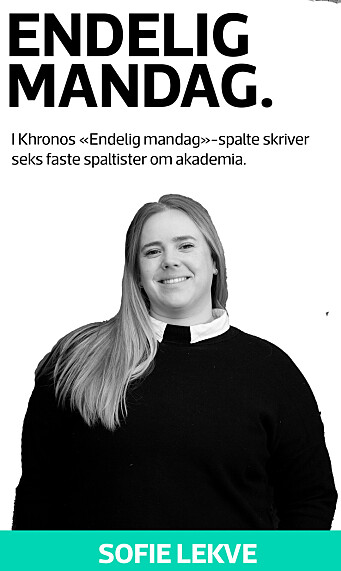 Sofie Lekve, Endelig mandag Sofie Lekve, Endelig mandag
