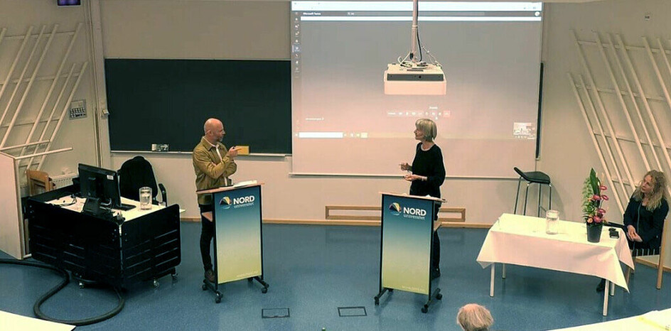 Førsteopponent Hedda Giertsen, professor emerita i kriminologi ved Universitetet i Oslo, hadde ingen spørsmål til Andreas Ribe-Nyhus om etikk under disputasen i Bodø i august i fjor.