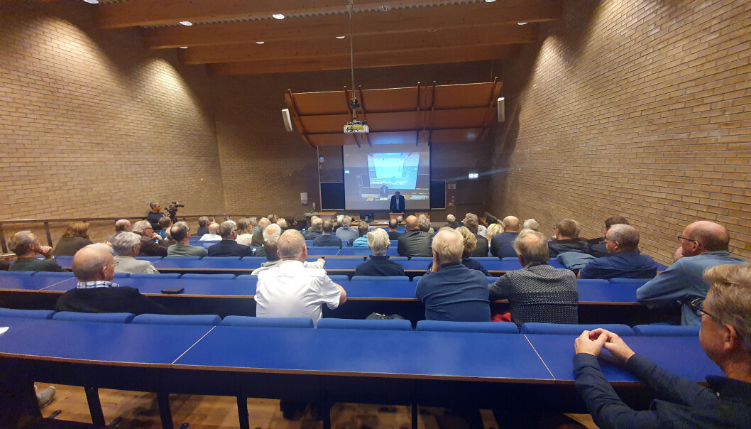 Slik så det ut under lanseringen av Klimarealistenes nye tidsskrift. Slik så det ut under lanseringen av Klimarealistenes nye tidsskrift.
