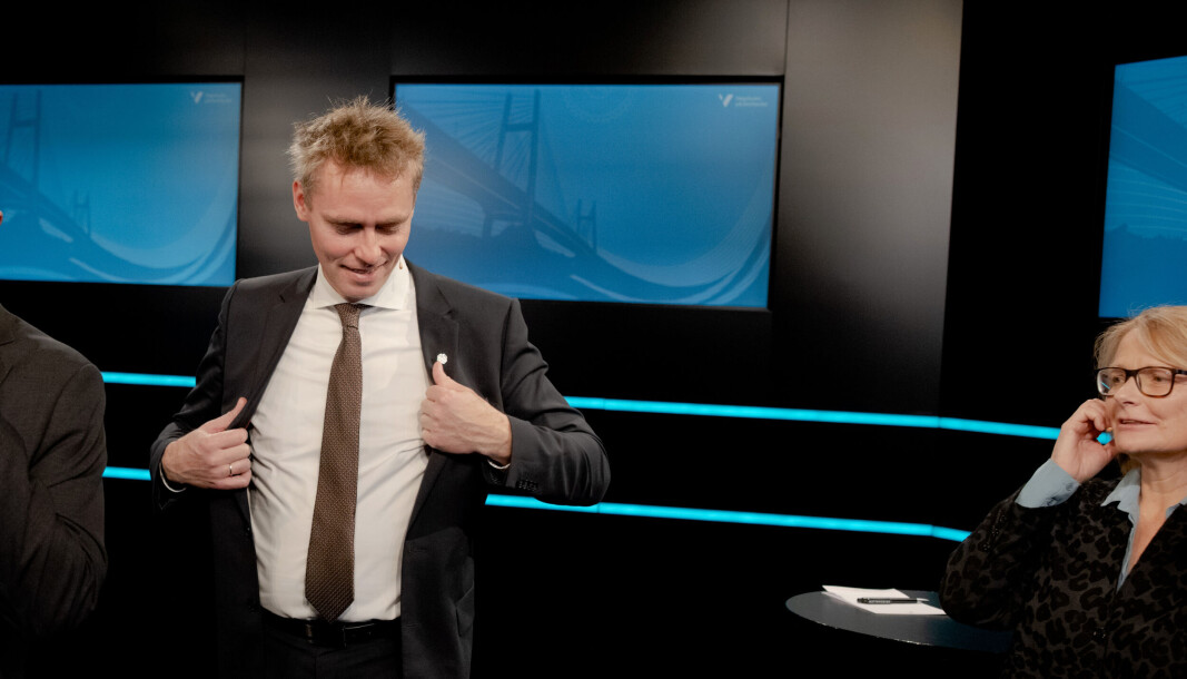 UHR-leder Sunniva Whittaker er litt urolig etter Borten Moes Nesna-avgjørelse. Bildet er tatt i forbindelse med HVL-konferansen i november UHR-leder Sunniva Whittaker er litt urolig etter Borten Moes Nesna-avgjørelse. Bildet er tatt i forbindelse med HVL-konferansen i november