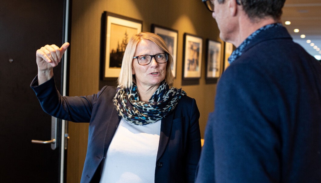 UHRs styreleder Sunniva Whittaker kaller pensjonskuttet dramatisk. UHRs styreleder Sunniva Whittaker kaller pensjonskuttet dramatisk.
