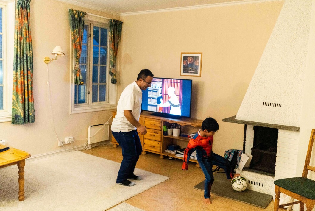 Abdulghani loved playing football in his youth. Now he is sure his youngest son, Ameer, will be the next great footballer. Abdulghani loved playing football in his youth. Now he is sure his youngest son, Ameer, will be the next great footballer.