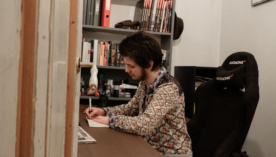 Her har Åsmund Pegasus brukt mesteparten av sitt første semester som student. Her har Åsmund Pegasus brukt mesteparten av sitt første semester som student.