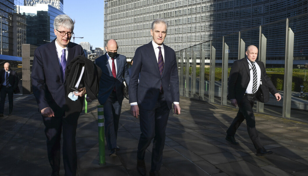 Statsminister Jonas Gahr Støre er i Brussel denne uka, sammen med klima- og miljøminister Espen Barth Eide.