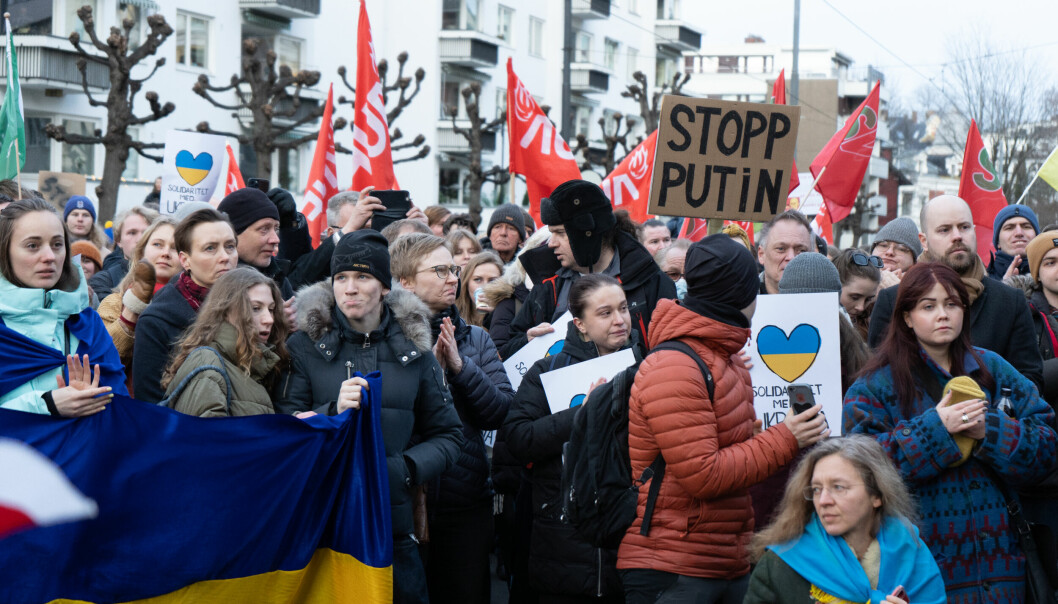 Demonstrasjon Russlands invasjon av Ukraina