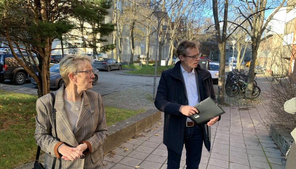 Forsknings og høyere utdanningsminister Ola Borten Moe besøker rektor Anne Borg ved NTNU.