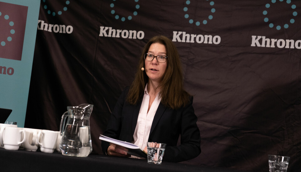 Anine Kierulf, fotografert under et debattmøte om ytringsfrihet.