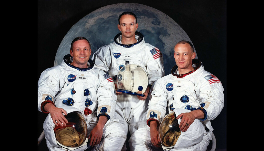 Questo trio dell'Apollo 11, composto da Neil Armstrong (da sinistra), Michael Collins e Edwin 