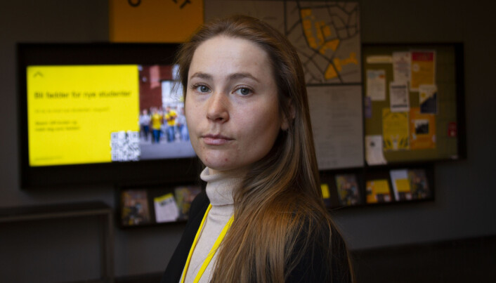 Oleksandra Deineko jobbet før krigen som førsteamanuensis ved Universitetet i Kharkiv. Nå er hun gjesteforsker ved OsloMet. Oleksandra Deineko jobbet før krigen som førsteamanuensis ved Universitetet i Kharkiv. Nå er hun gjesteforsker ved OsloMet.
