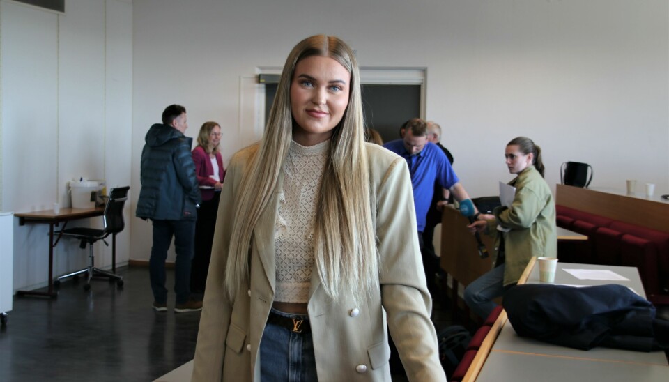 Siv Meyer er leder for linjeforeningen for tollstudentene ved Universitetet i Stavanger. Her har de ingen frafall, ingen stryk og enormt mange søkere per studieplass.