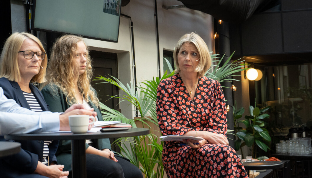 Nokut-direktør Kristin Vinje (til h.), her avbildet med leder av universitet- og høgskolerådet Sunniva Whittaker og avtroppende leder i Norsk studentorganisasjon, Tuva Todnem Lund. Nokut-direktør Kristin Vinje (til h.), her avbildet med leder av universitet- og høgskolerådet Sunniva Whittaker og avtroppende leder i Norsk studentorganisasjon, Tuva Todnem Lund.