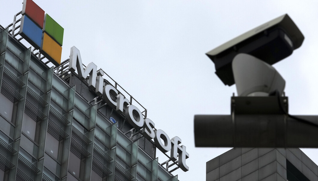 Et overvåkningskamera oppdaget nær Microsofts lokaler i Beijing. Ifølge datagiganten har Russland etter invasjonen i Ukraina gått i gang med Et overvåkningskamera oppdaget nær Microsofts lokaler i Beijing. Ifølge datagiganten har Russland etter invasjonen i Ukraina gått i gang med