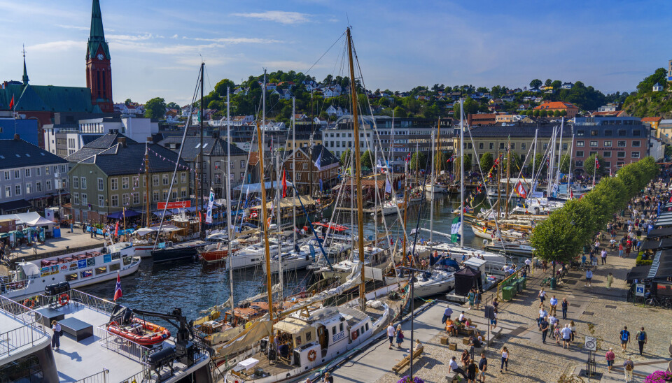 Arendal 20220815. Utsikt over Pollen under Arendalsuka 2022.Foto: Ole Berg-Rusten / NTB Arendal 20220815. Utsikt over Pollen under Arendalsuka 2022.Foto: Ole Berg-Rusten / NTB
