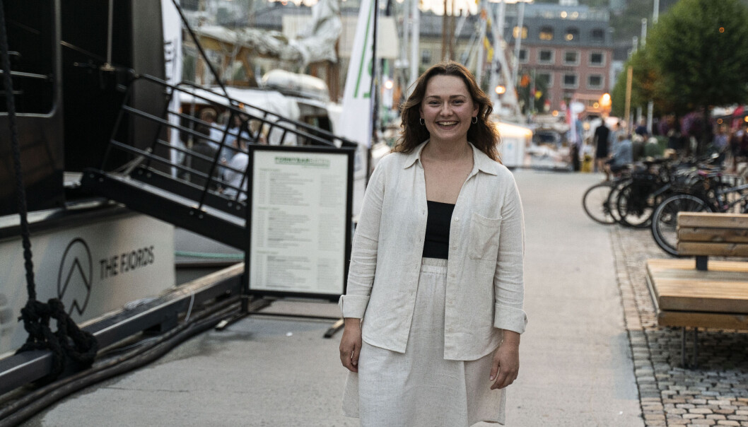 Maika Godal Dam liker å påvirke. Her er hun på den politiske festivalen Arendalsuka 2022. Maika Godal Dam liker å påvirke. Her er hun på den politiske festivalen Arendalsuka 2022.