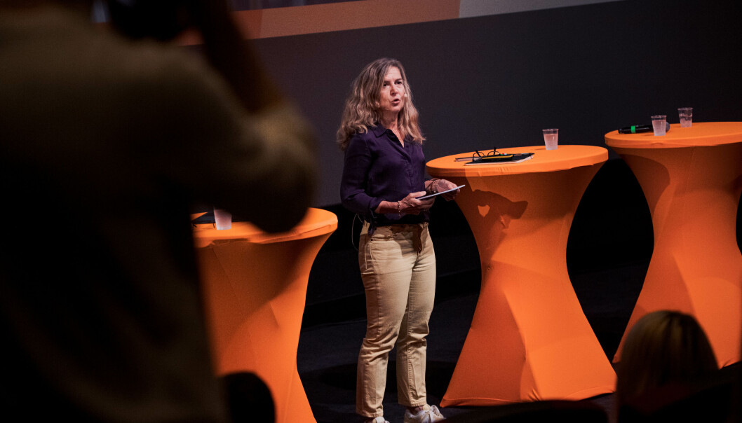 Senterleder Nicoline Frølich under Arendalsuka 2022. Foto: Siri Øverland Eriksen Senterleder Nicoline Frølich under Arendalsuka 2022. Foto: Siri Øverland Eriksen