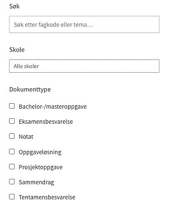 Her ser du noen av søkemulighetene hos FileFora. Her ser du noen av søkemulighetene hos FileFora.