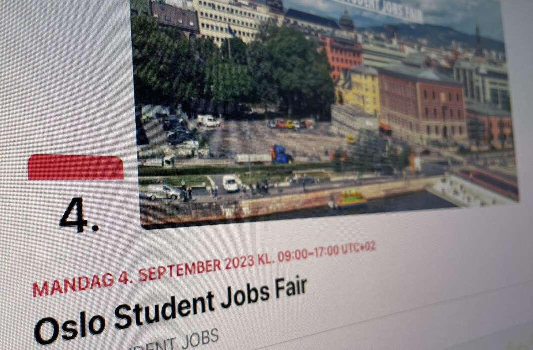Denne jobbmessa kommer neppe til å finne sted. Denne jobbmessa kommer neppe til å finne sted.