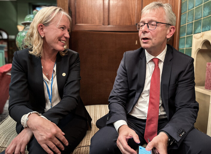 Margareth Hagen og Jón Atli Benediktsson. Margareth Hagen og Jón Atli Benediktsson.