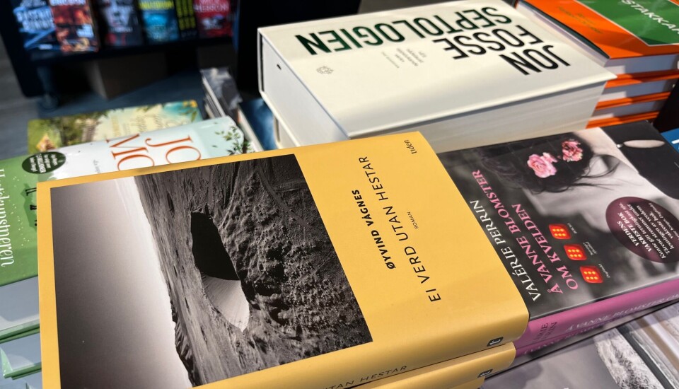 Fersk bok på plass hos bokhandlaren. Litt opplesing på ymse arrangement vert det for forfattaren, men han meiner sjølv at han har ein smal, nynorsk forfattarskap.