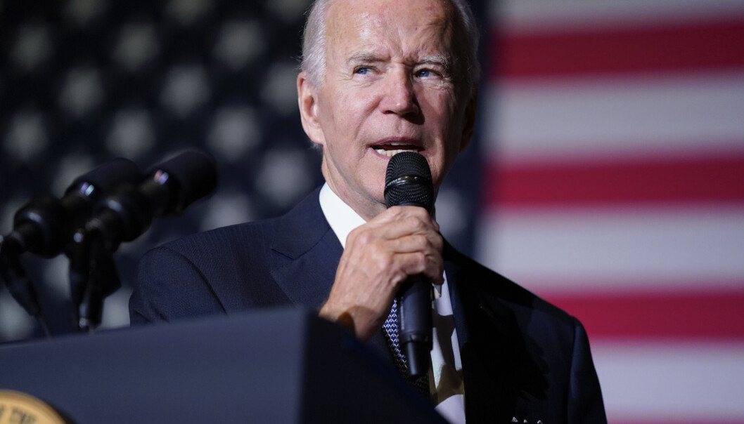 President Joe Biden holdt fredag tale på et universitet i Dover i delstaten Delaware der han snakket om sitt program for sletting av studentlån. President Joe Biden holdt fredag tale på et universitet i Dover i delstaten Delaware der han snakket om sitt program for sletting av studentlån.