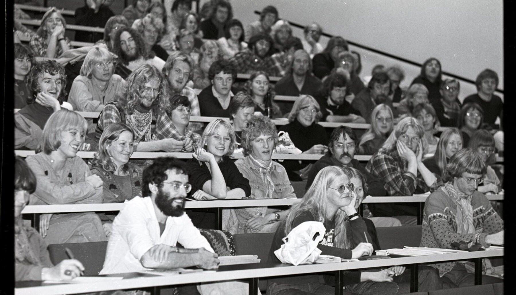 RUC-studenter en gang på 1970-tallet. RUC-studenter en gang på 1970-tallet.