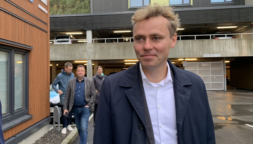 Forsknings- og høyere utdanningsminister Ola Borten Moe, her på besøk ved Høgskolen i Molde i oktober. Forsknings- og høyere utdanningsminister Ola Borten Moe, her på besøk ved Høgskolen i Molde i oktober.
